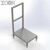 Stainless Steel Step Unit (Medium Top Platform)