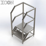 Stainless Steel Step Unit (Medium Top Platform)