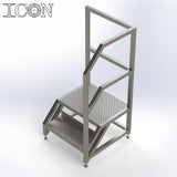 Stainless Steel Step Unit (Medium Top Platform)