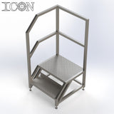 Stainless Steel Step Unit (Medium Top Platform)