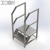 Stainless Steel Step Unit (Medium Top Platform)