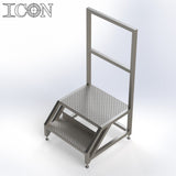 Stainless Steel Step Unit (Medium Top Platform)