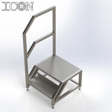 Stainless Steel Step Unit (Medium Top Platform)