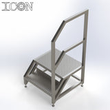 Stainless Steel Step Unit (Medium Top Platform)