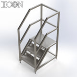 Stainless Steel Step Unit (Medium Top Platform)