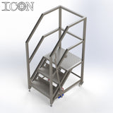 Stainless Steel Step Unit (Medium Top Platform)