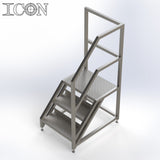 Stainless Steel Step Unit (Medium Top Platform)