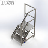 Stainless Steel Step Unit (Medium Top Platform)