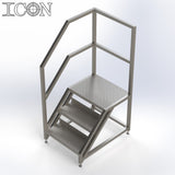 Stainless Steel Step Unit (Medium Top Platform)