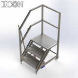 Stainless Steel Step Unit (Medium Top Platform)