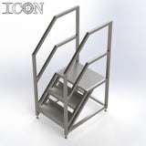 Stainless Steel Step Unit (Medium Top Platform)