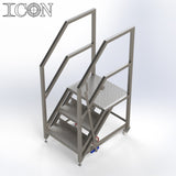 Stainless Steel Step Unit (Medium Top Platform)