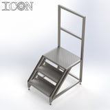 Stainless Steel Step Unit (Medium Top Platform)