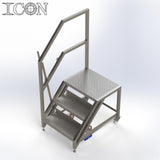 Stainless Steel Step Unit (Medium Top Platform)