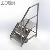 Stainless Steel Step Unit (Medium Top Platform)