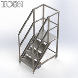 Stainless Steel Step Unit (Medium Top Platform)