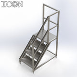 Stainless Steel Step Unit (Medium Top Platform)