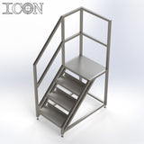 Stainless Steel Step Unit (Medium Top Platform)