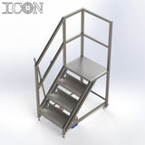 Stainless Steel Step Unit (Medium Top Platform)