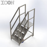 Stainless Steel Step Unit (Medium Top Platform)