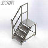 Stainless Steel Step Unit (Medium Top Platform)