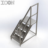Stainless Steel Step Unit (Medium Top Platform)