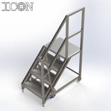 Stainless Steel Step Unit (Medium Top Platform)