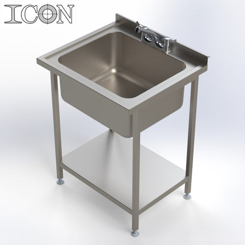 Single Bowl, No Drainer Catering Sink