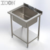 Single Bowl, No Drainer Catering Sink