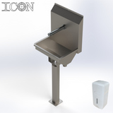 Single-Station Sink with Infrared Sensor Tap