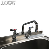 Double Bowl, Double Drainer Catering Sink