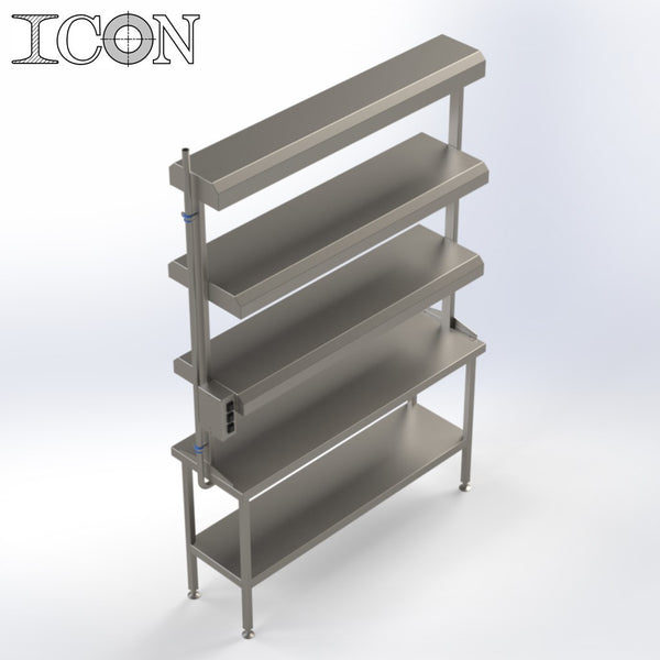 Triple Level Route Stand (Hot Rack)