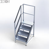 Aluminium Step Unit (Short Top Platform)