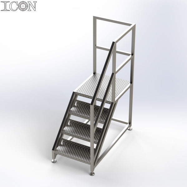 Stainless Steel Step Unit (Long Top Platform) | Icon Engineering ...