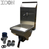 Single-Station (Slimline) Knee-Lever Operated Stainless Steel Sink